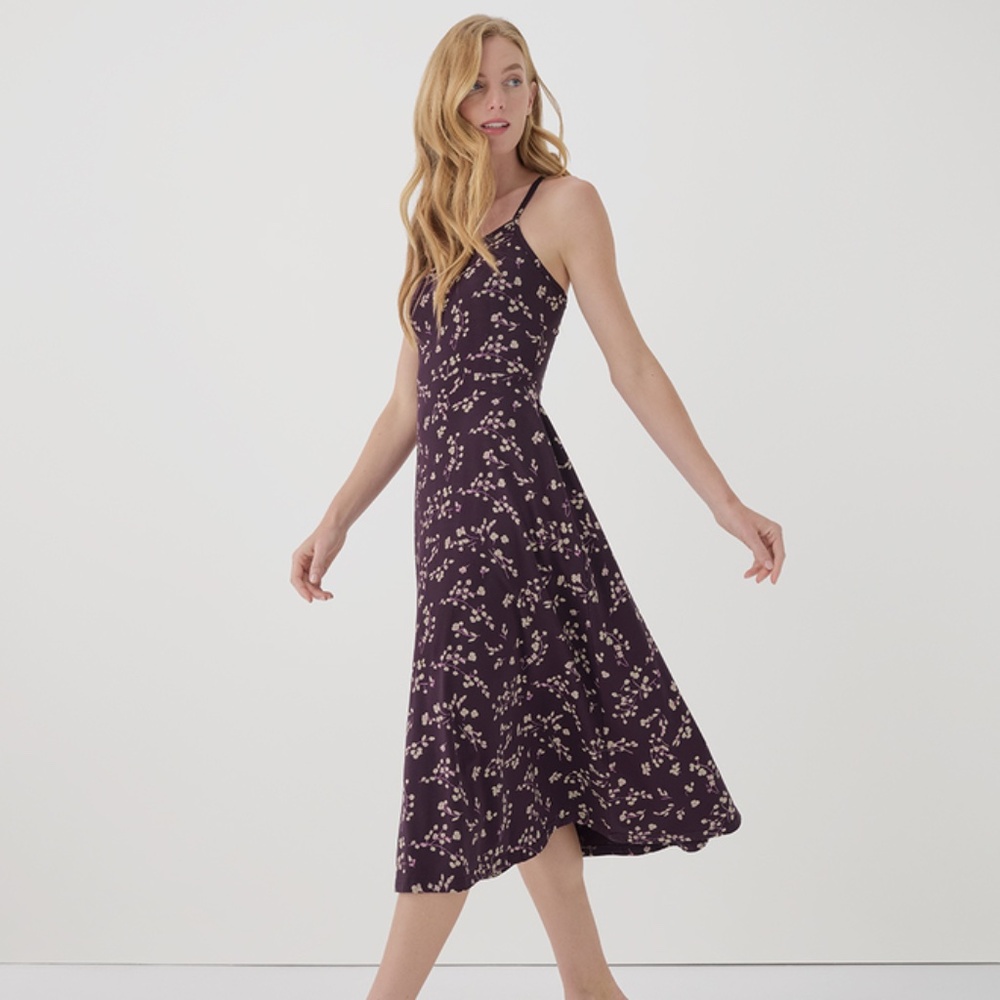 Pact Fit & Flare Midi Dress